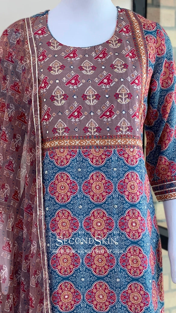 Teal-Blue Straight Cut Suit