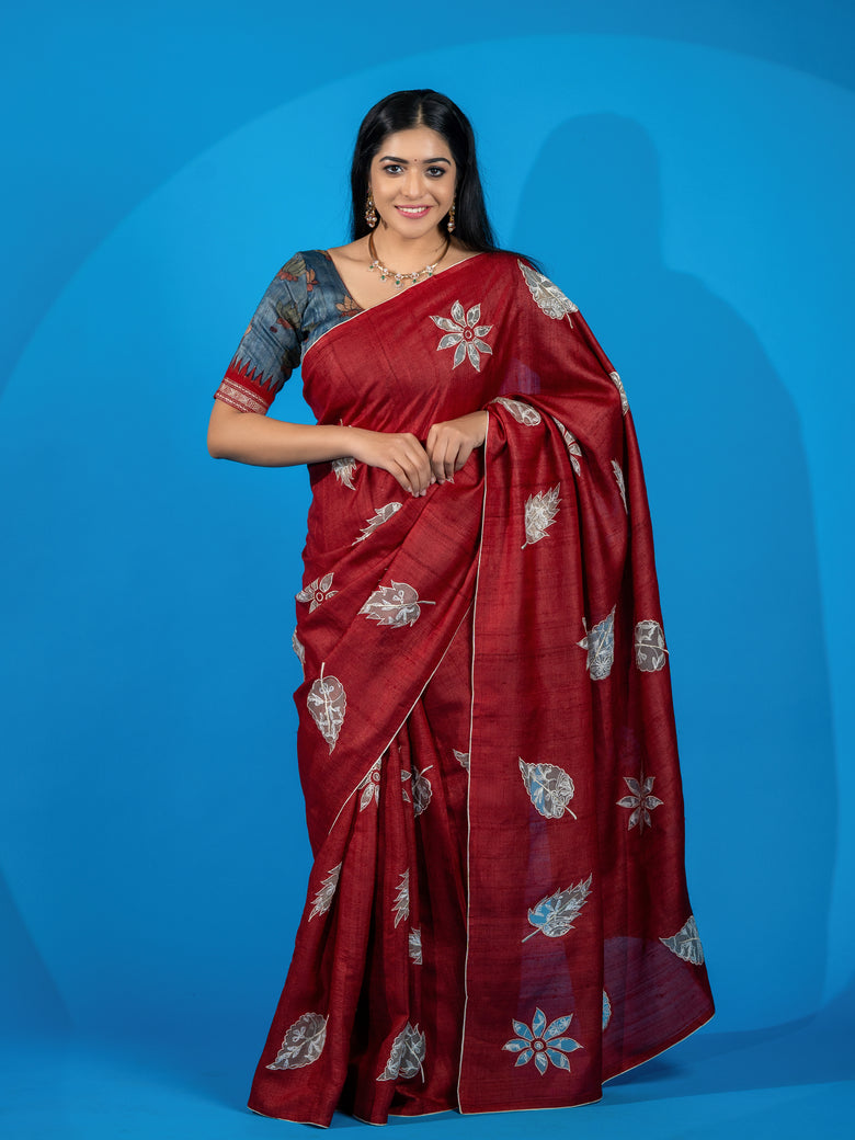 Tussore Saree