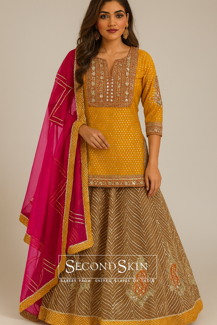 Light-Brown Lehenga Set
