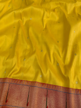 Paithani Saree Yellow In Color