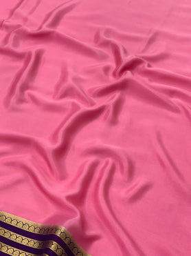 Mysore Silk Saree Light-Pink In Colour