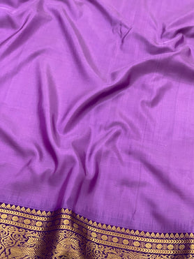 Kanjeevaram Ikat Saree Lavender In Colour