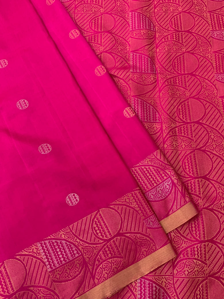 Soft Silk Saree Pink In Color