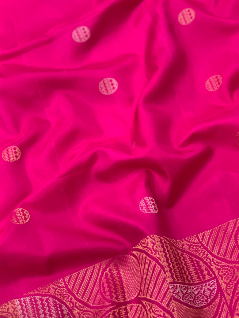 Soft Silk Saree Pink In Color
