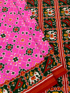 Patan Patola Saree Pink In Colour