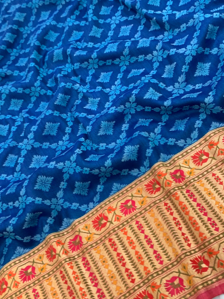 Tussore Georgette Saree