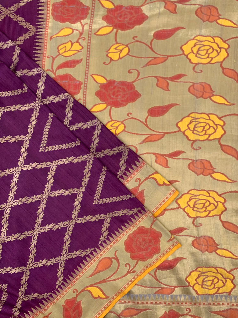 Tussore Georgette Saree