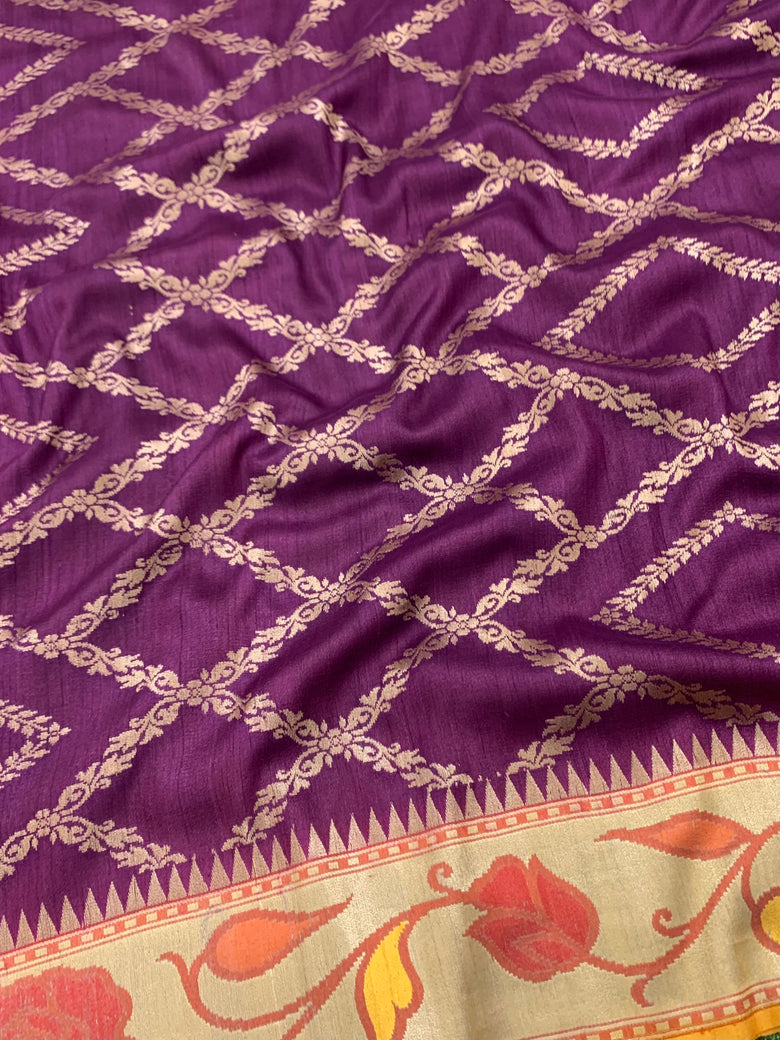 Tussore Georgette Saree