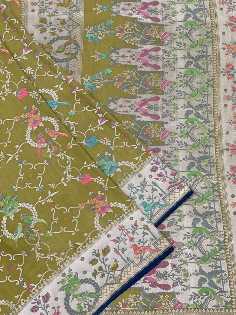 Tussore Georgette Saree