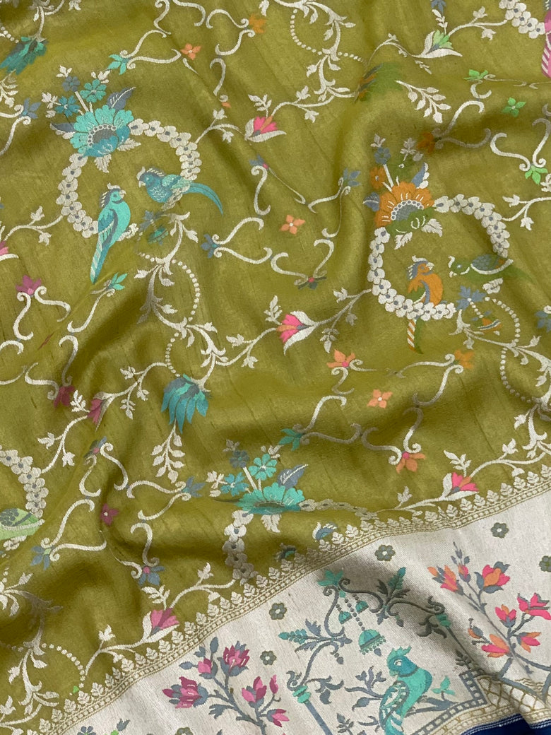 Tussore Georgette Saree