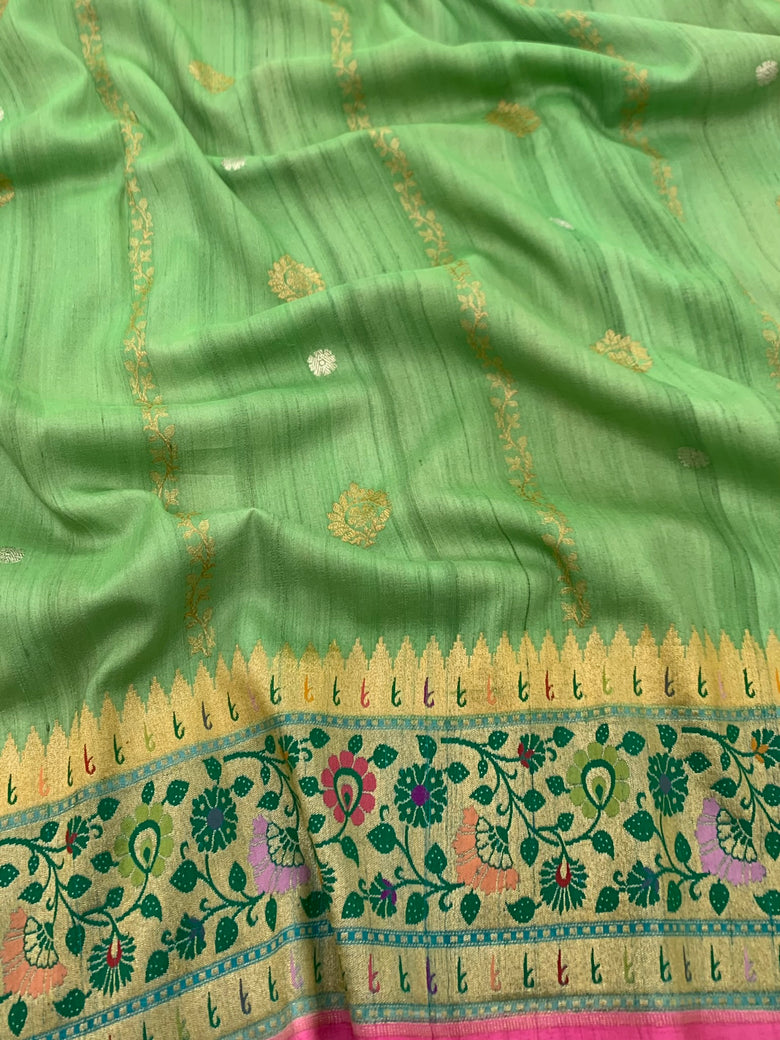 Tussore Georgette Saree