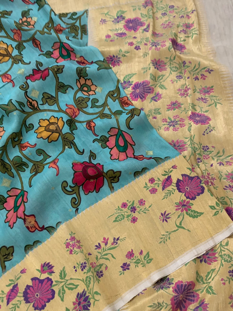 Tussore Georgette Saree