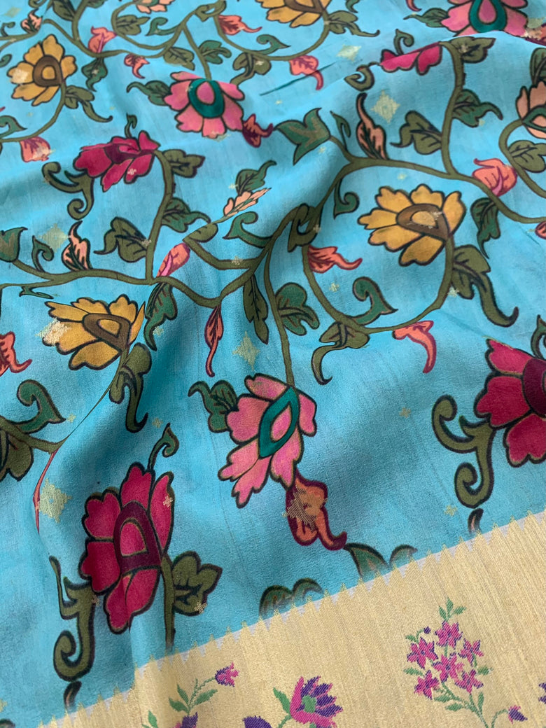 Tussore Georgette Saree