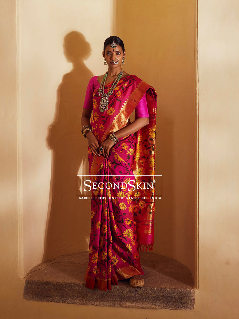 Allover Paithani Silk Saree