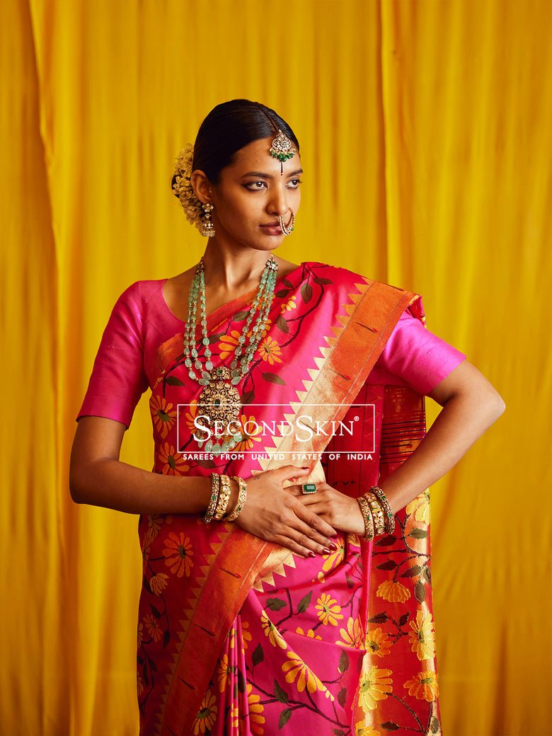 Allover Paithani Silk Saree