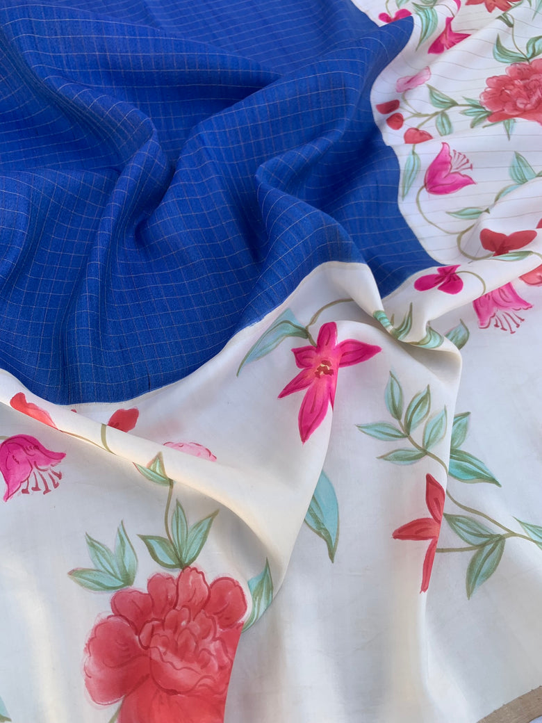 Tussore Georgette Saree