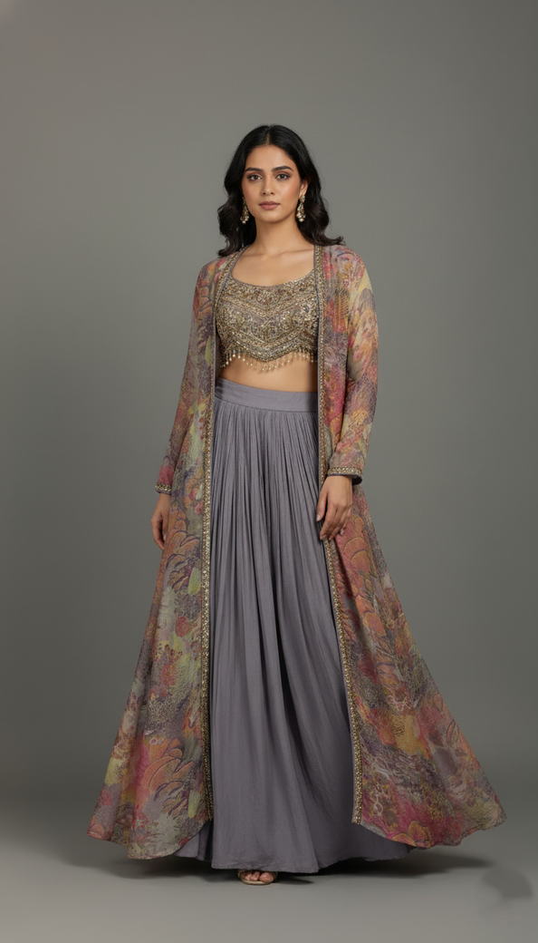 Indo Western Cape Set