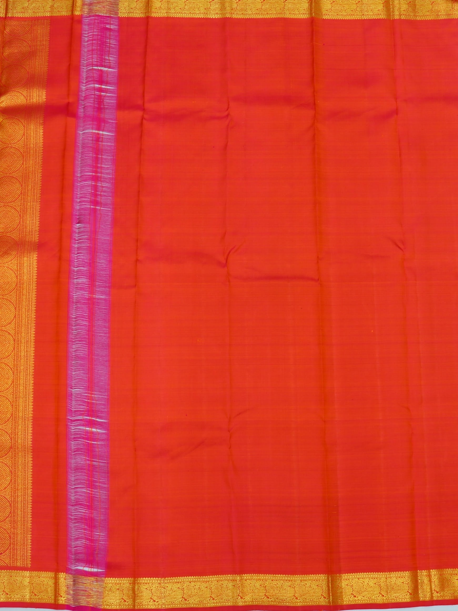 Radiant Sunshine: Traditional Kanjeevaram Silk Saree