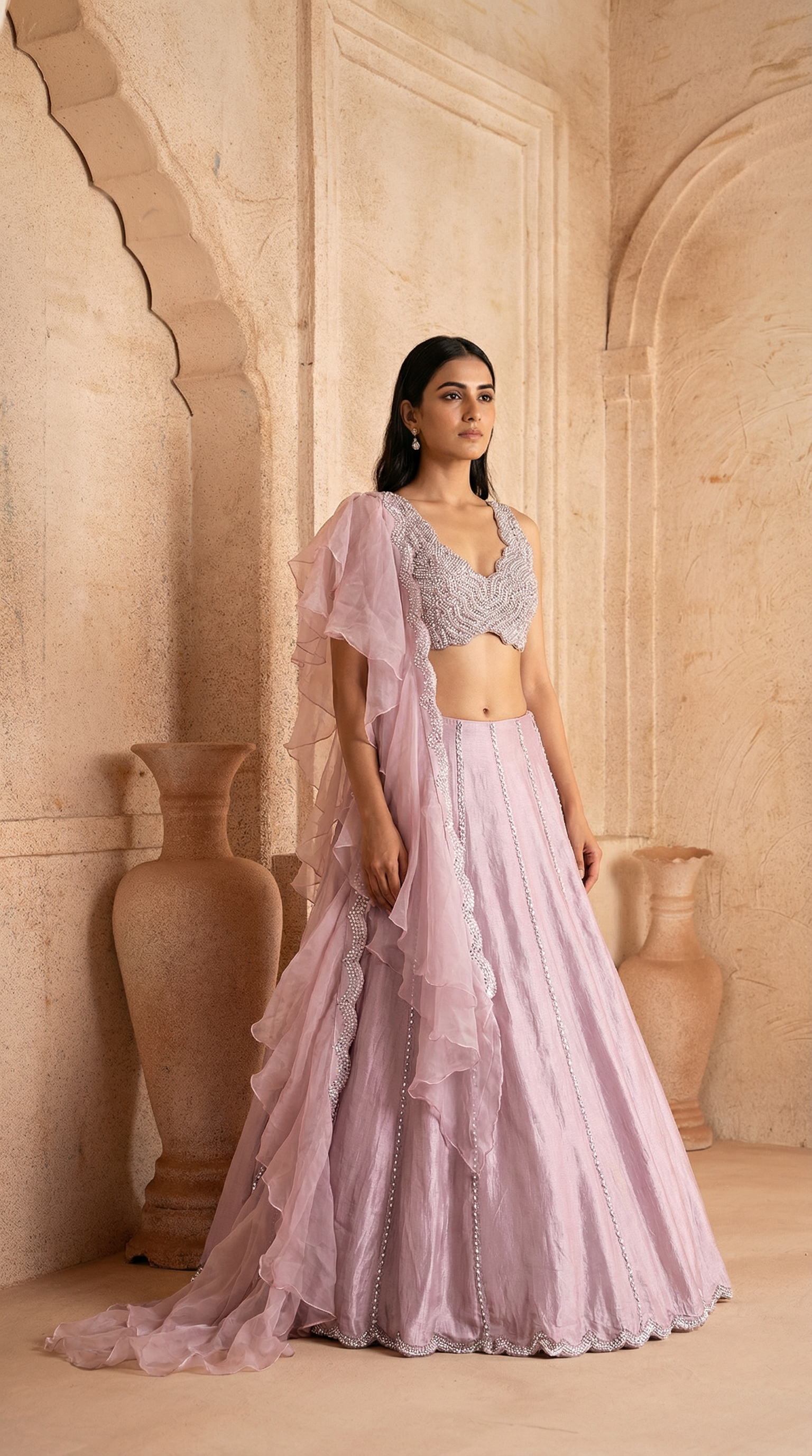 Lilac Lehenga Set
