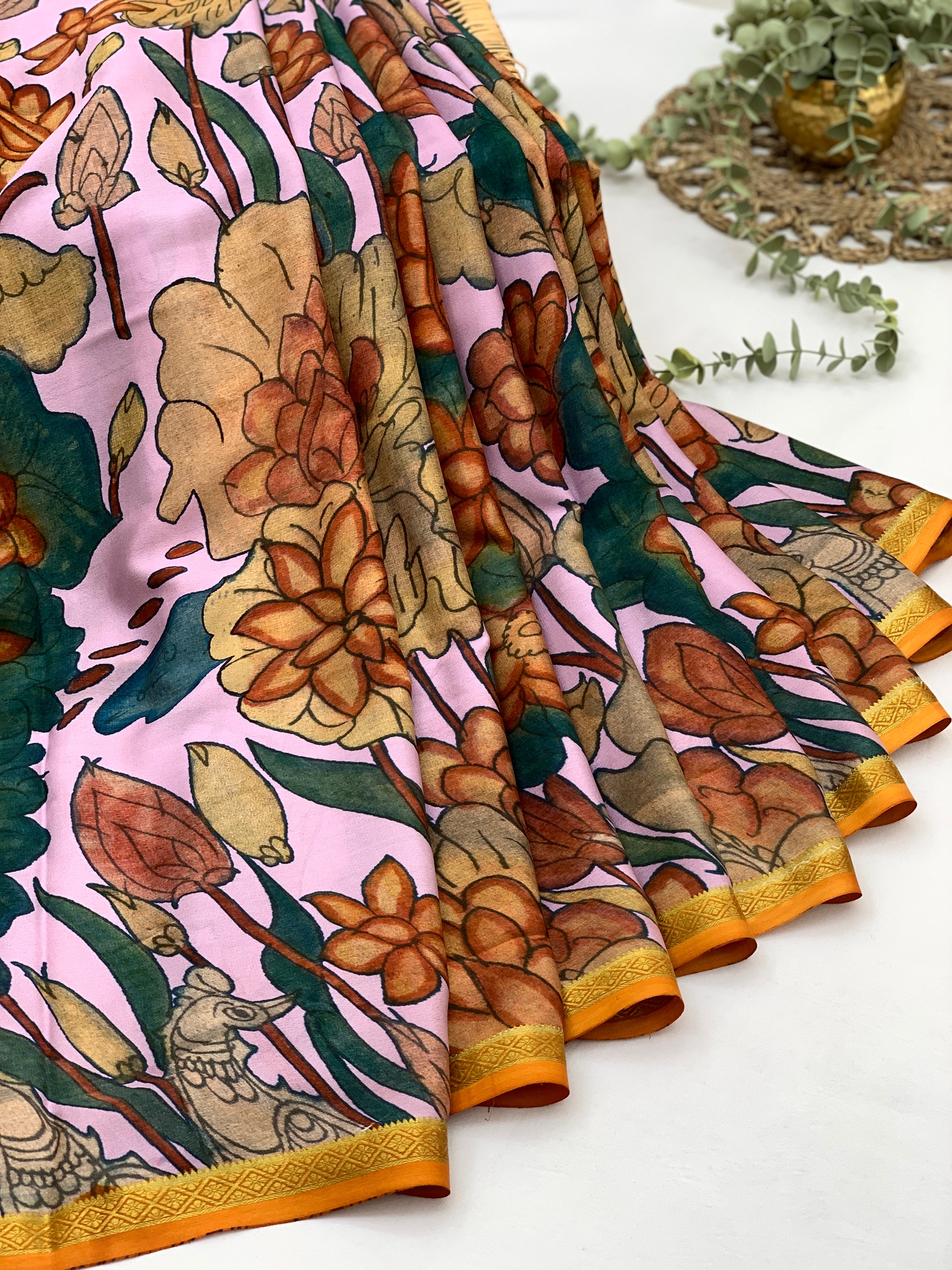 Mysore Silk Digital Printed Saree