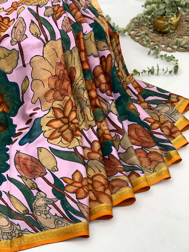 Mysore Silk Digital Printed Saree