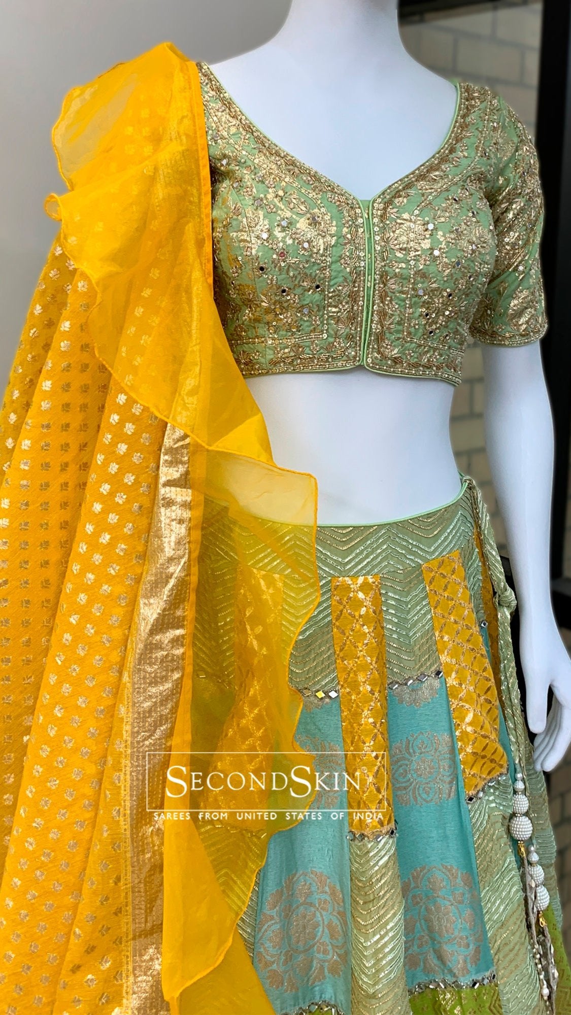 Banarasi Lehenga In Multi-Colour
