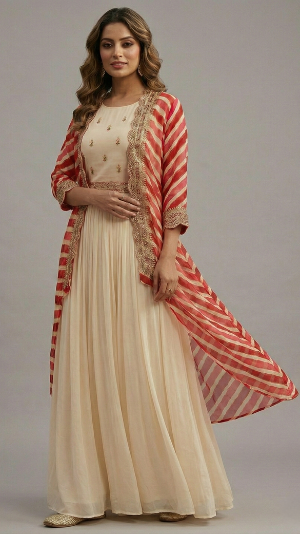 Indo Western Cape Set