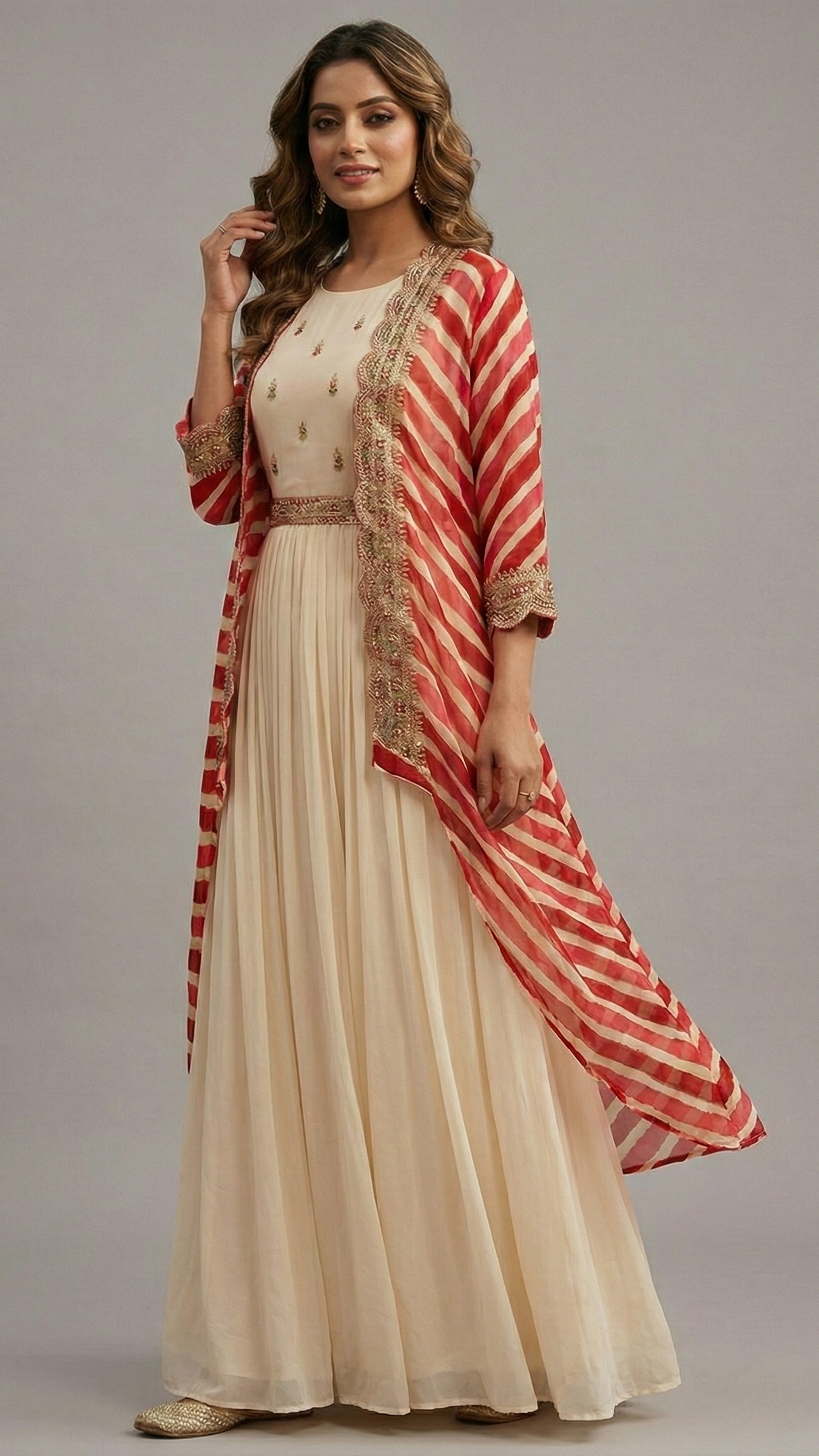 Indo Western Cape Set