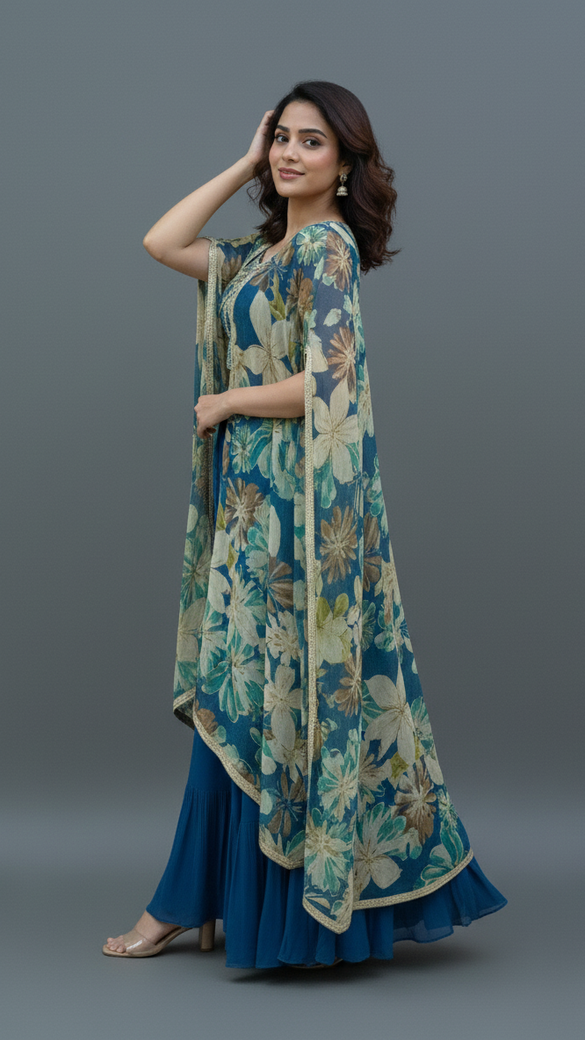 Indo Western Cape Set