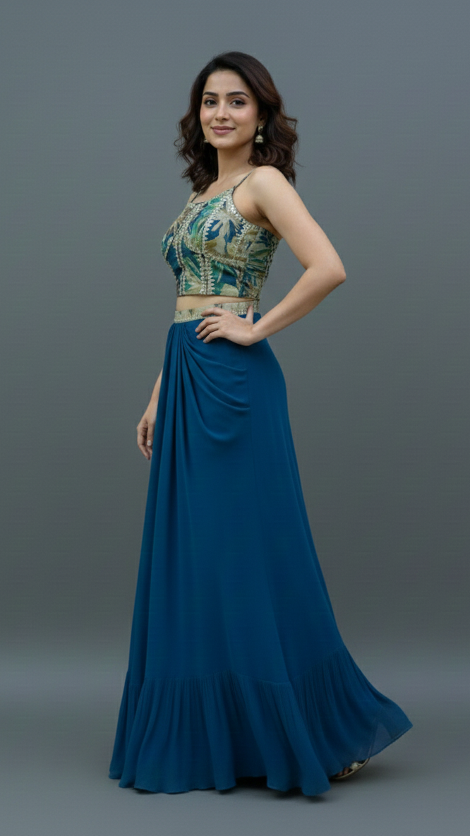 Indo Western Cape Set