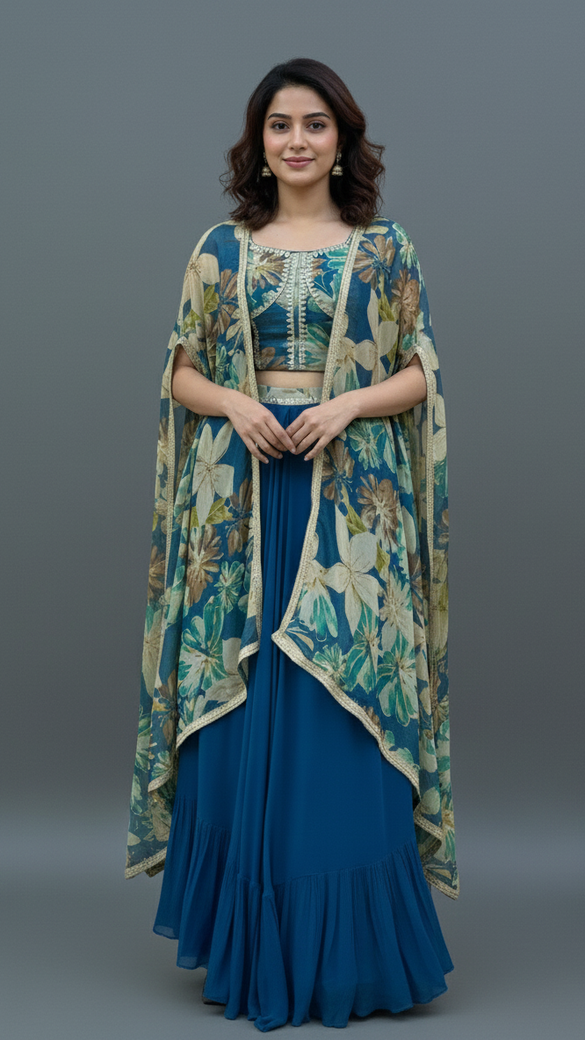 Indo Western Cape Set