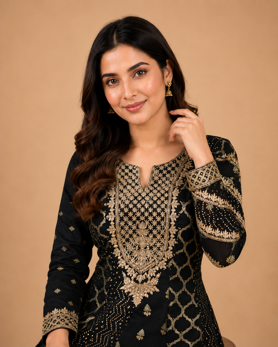 The Zaira Royal Panelled Anarkali Set