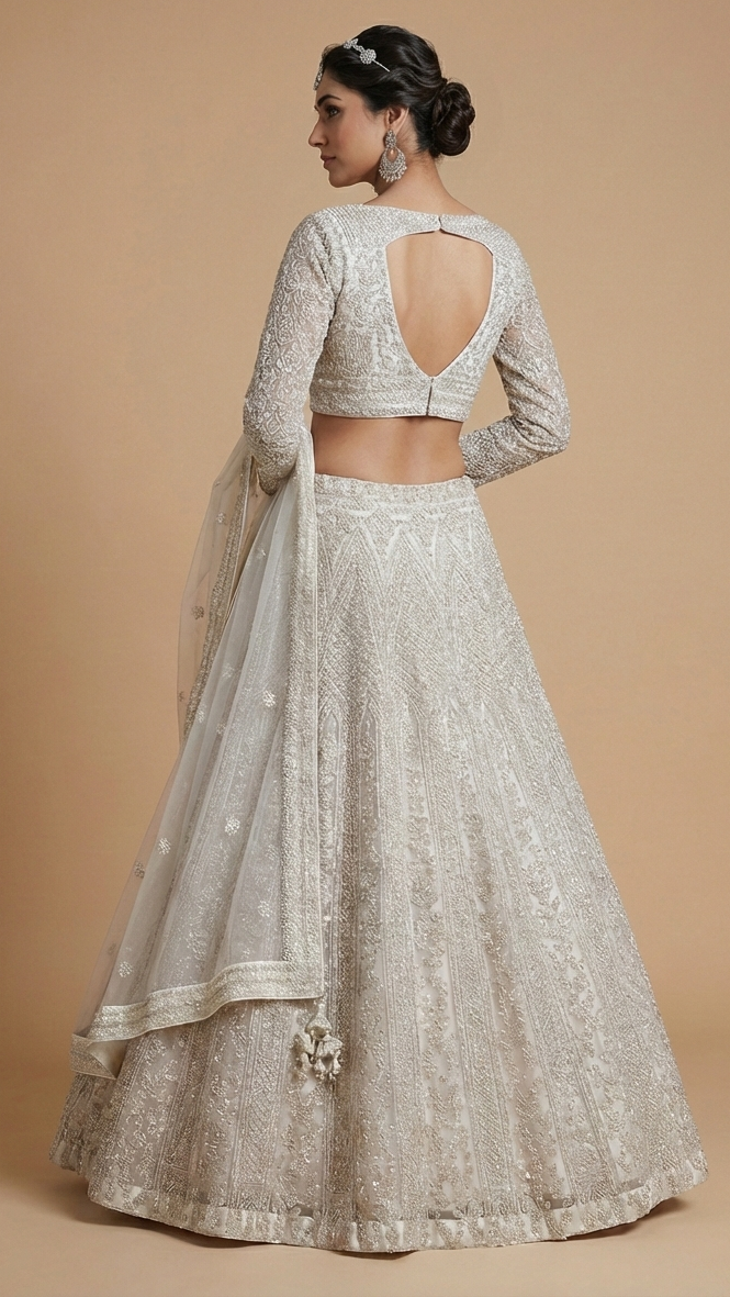 Ethereal Ivory Embroidered Lehenga Set