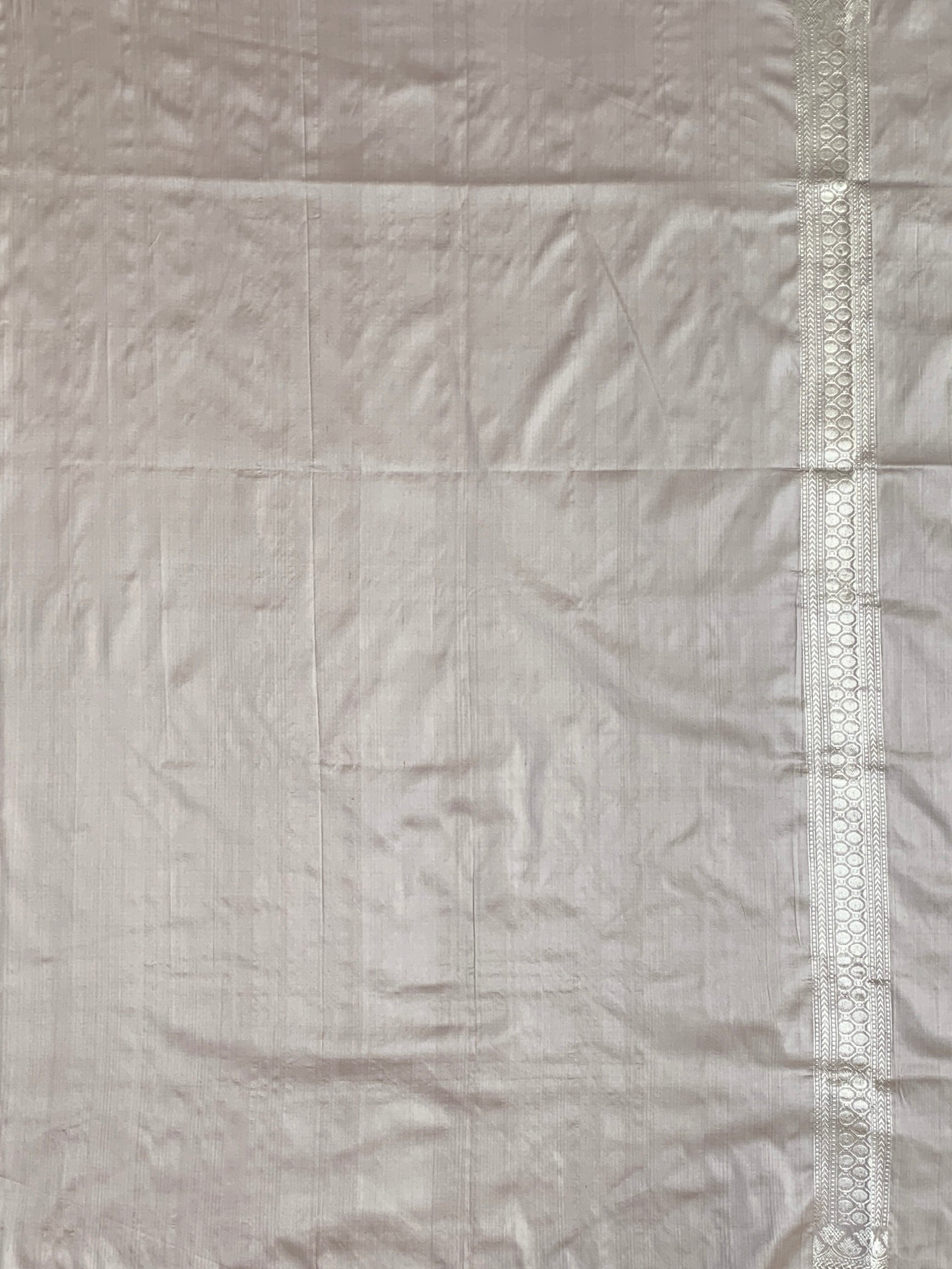 Ethereal Mauve Banarasi Silk Saree with Zari Bird Motifs