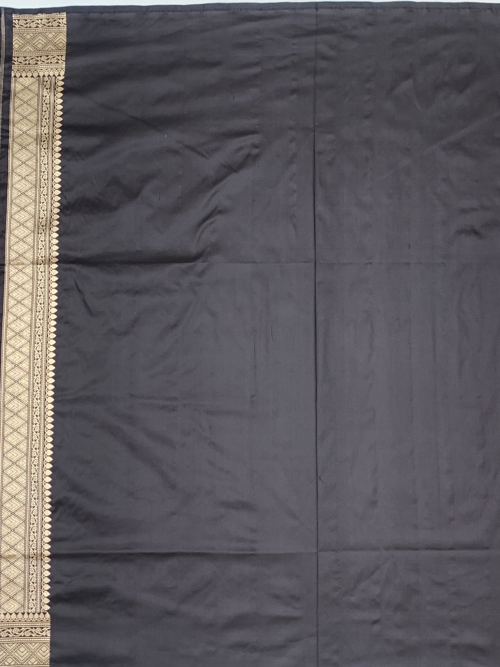 Black Banarasi Silk Saree with Pichwai-Inspired Cow Motifs