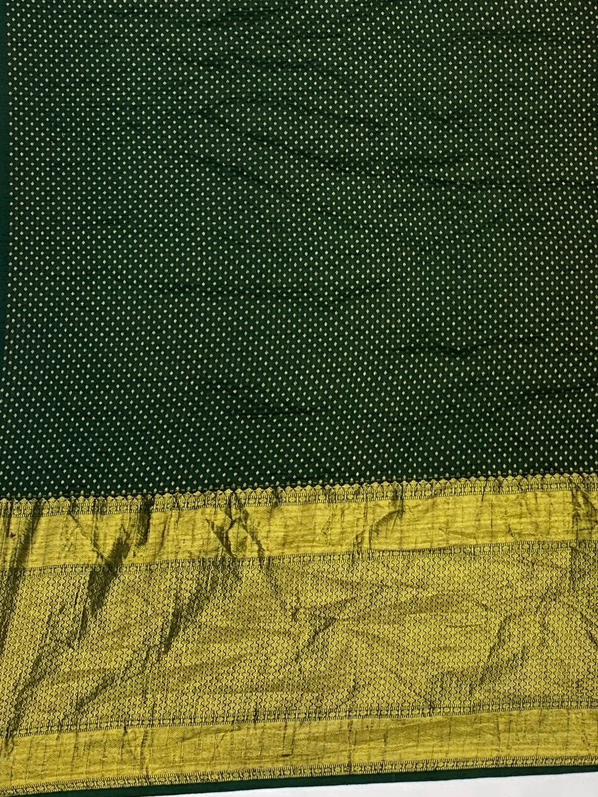 Chikan Kari & Kanjeevaram Fusion: Hand-Tied Bandhani Silk Saree