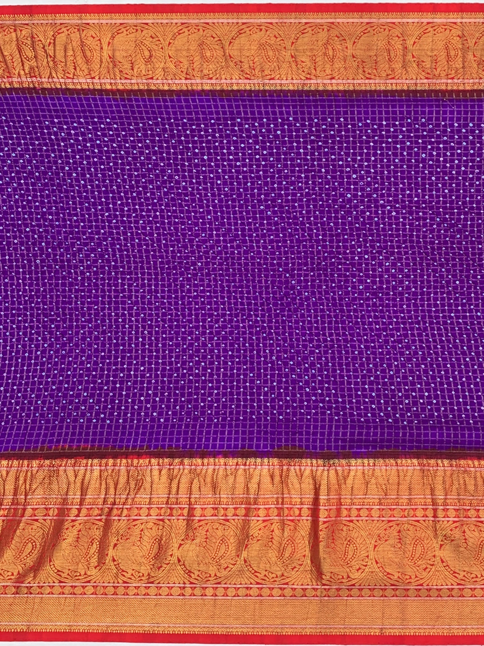 Kanjeevaram Silk Meets Heritage Bandhani: A Royal Fusion Saree