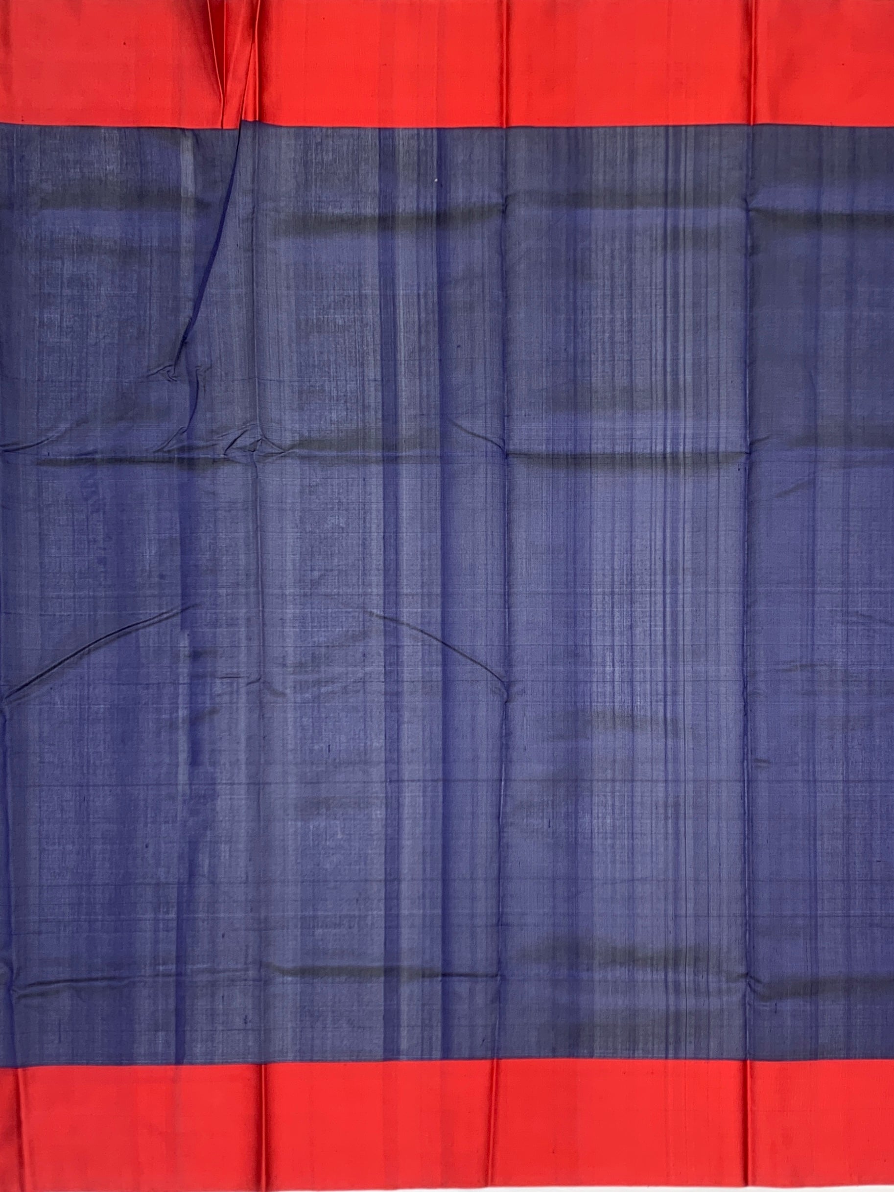 Royal Navy & Crimson Chanderi Silk Saree