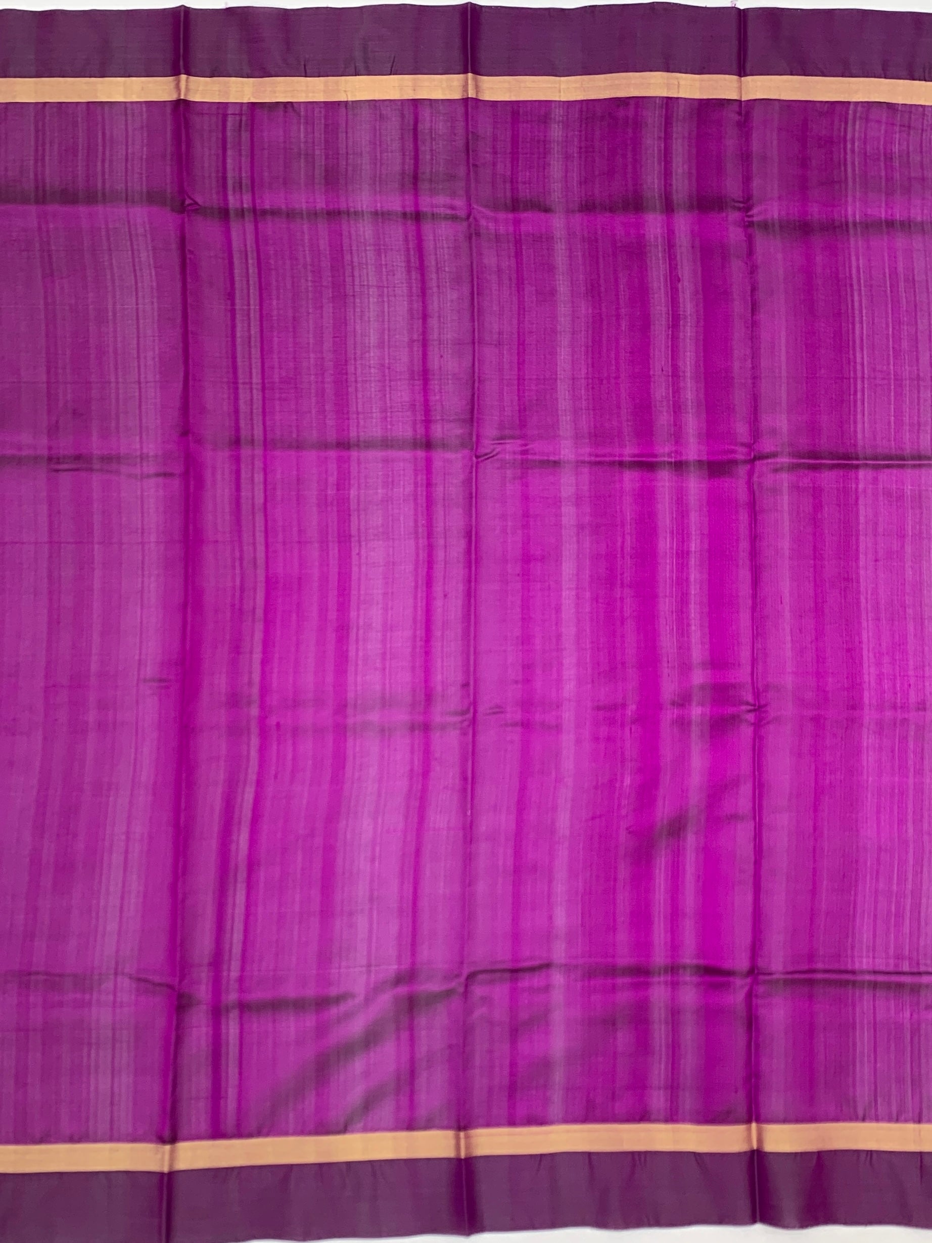 Regal Purple Chanderi Silk Saree with Gold Floral Motifs