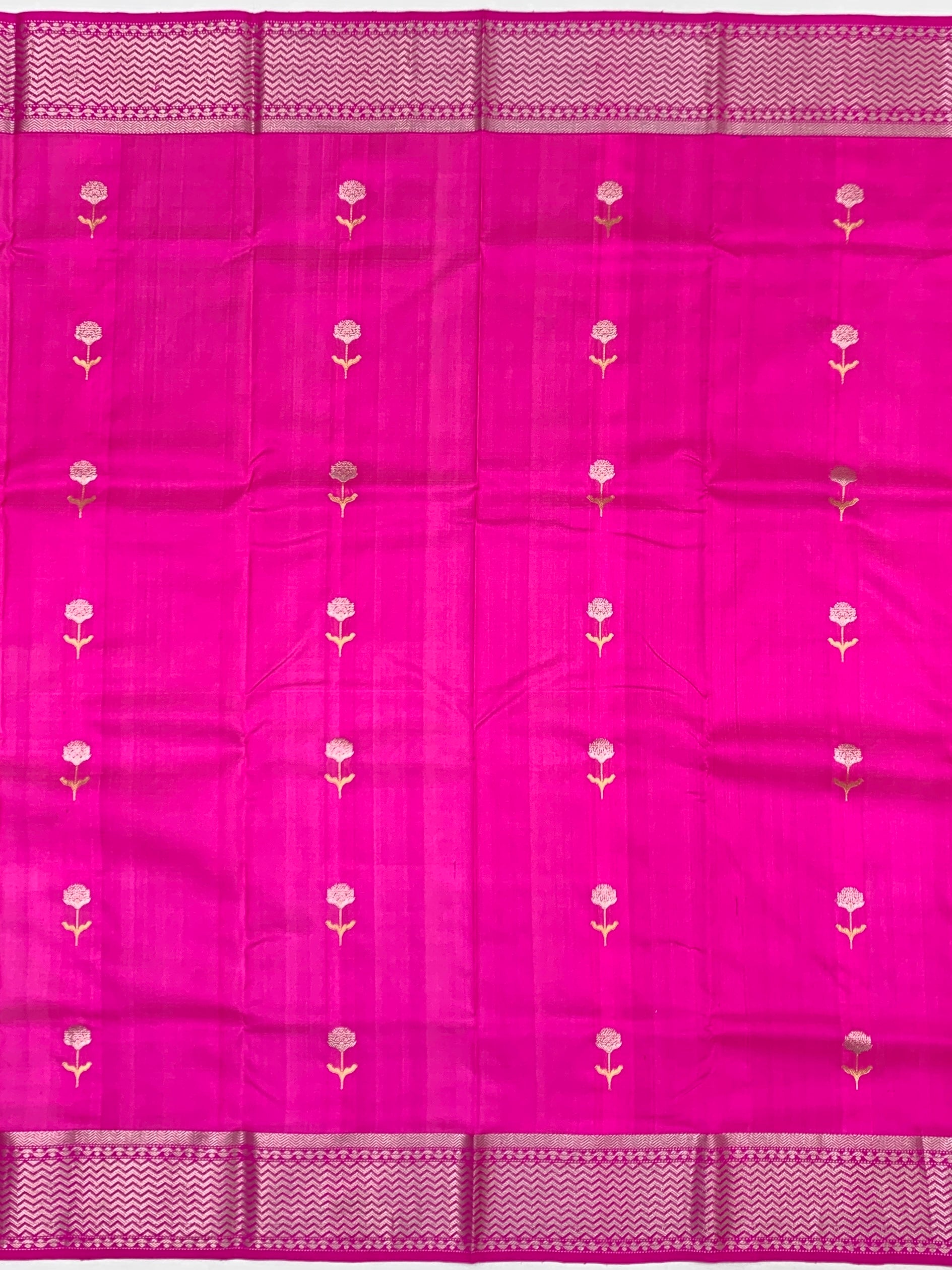 Rani Pink Chanderi Silk Saree
