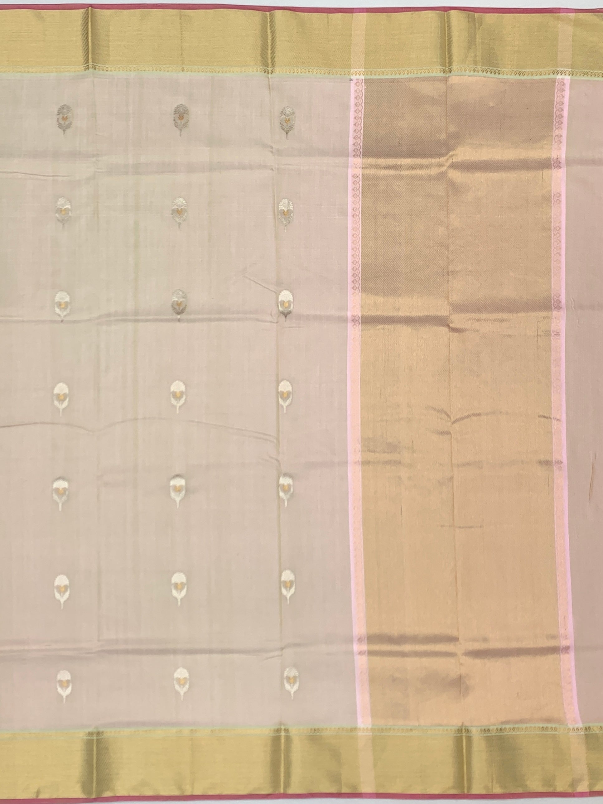 Chanderi Silk Saree Mango-Yellow In Colour