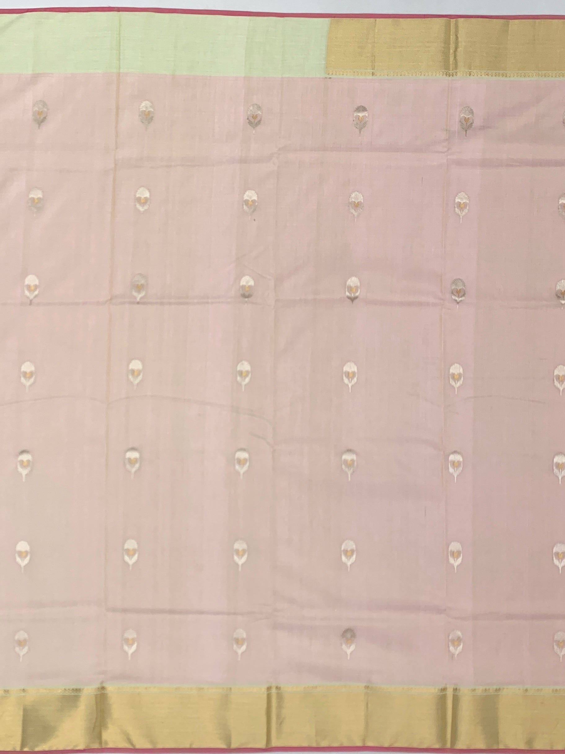 Chanderi Silk Saree Mango-Yellow In Colour