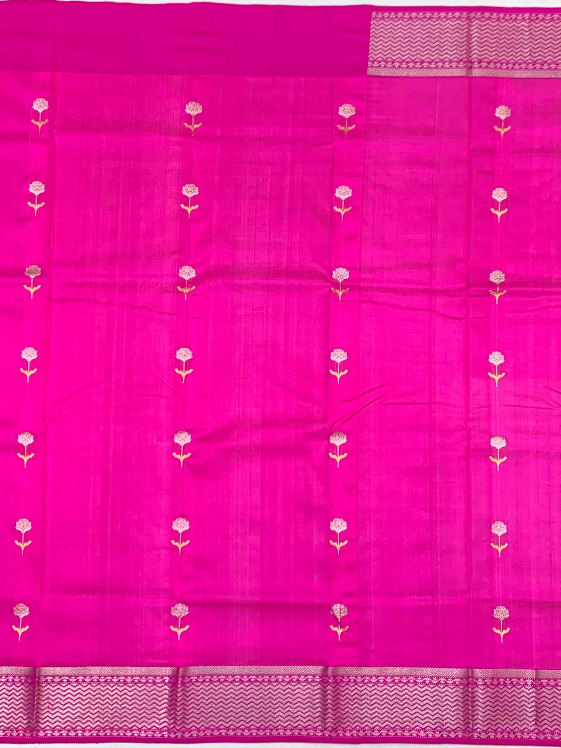 Rani Pink Chanderi Silk Saree