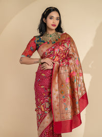 Banarasi Tie-Dye  Bandhani Saree