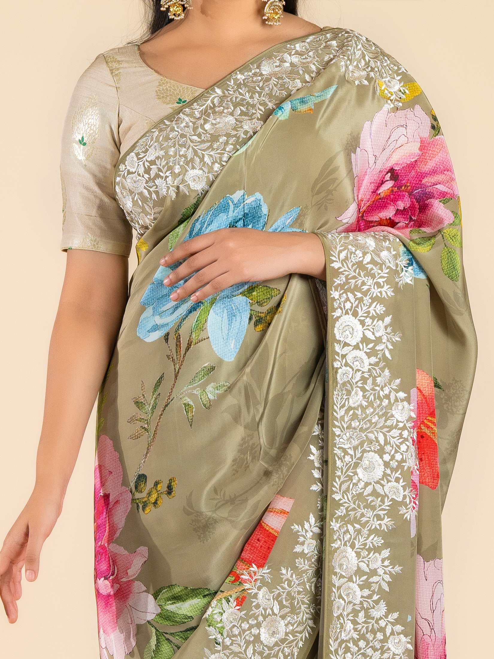 Crepe Saree