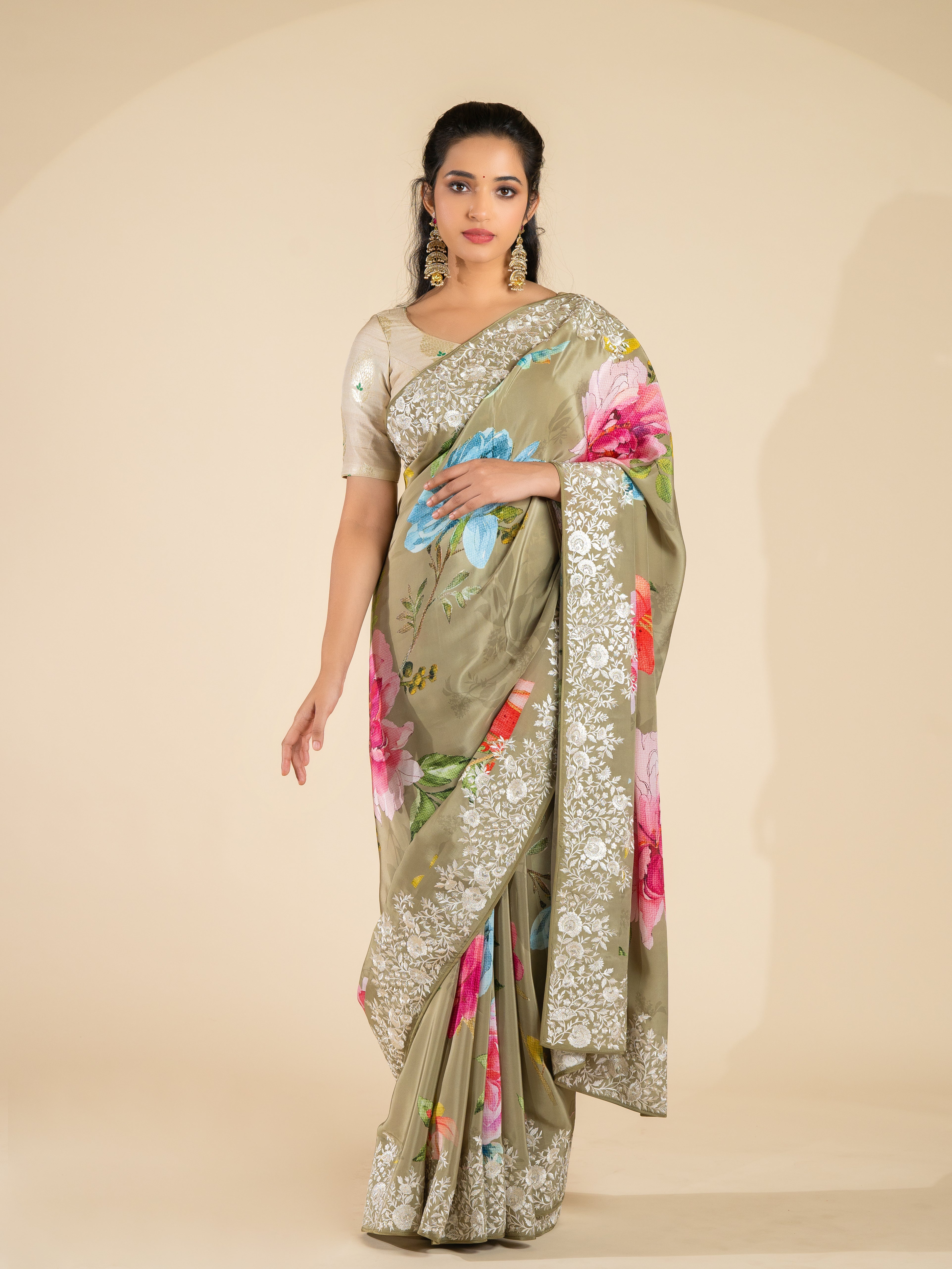 Crepe Saree