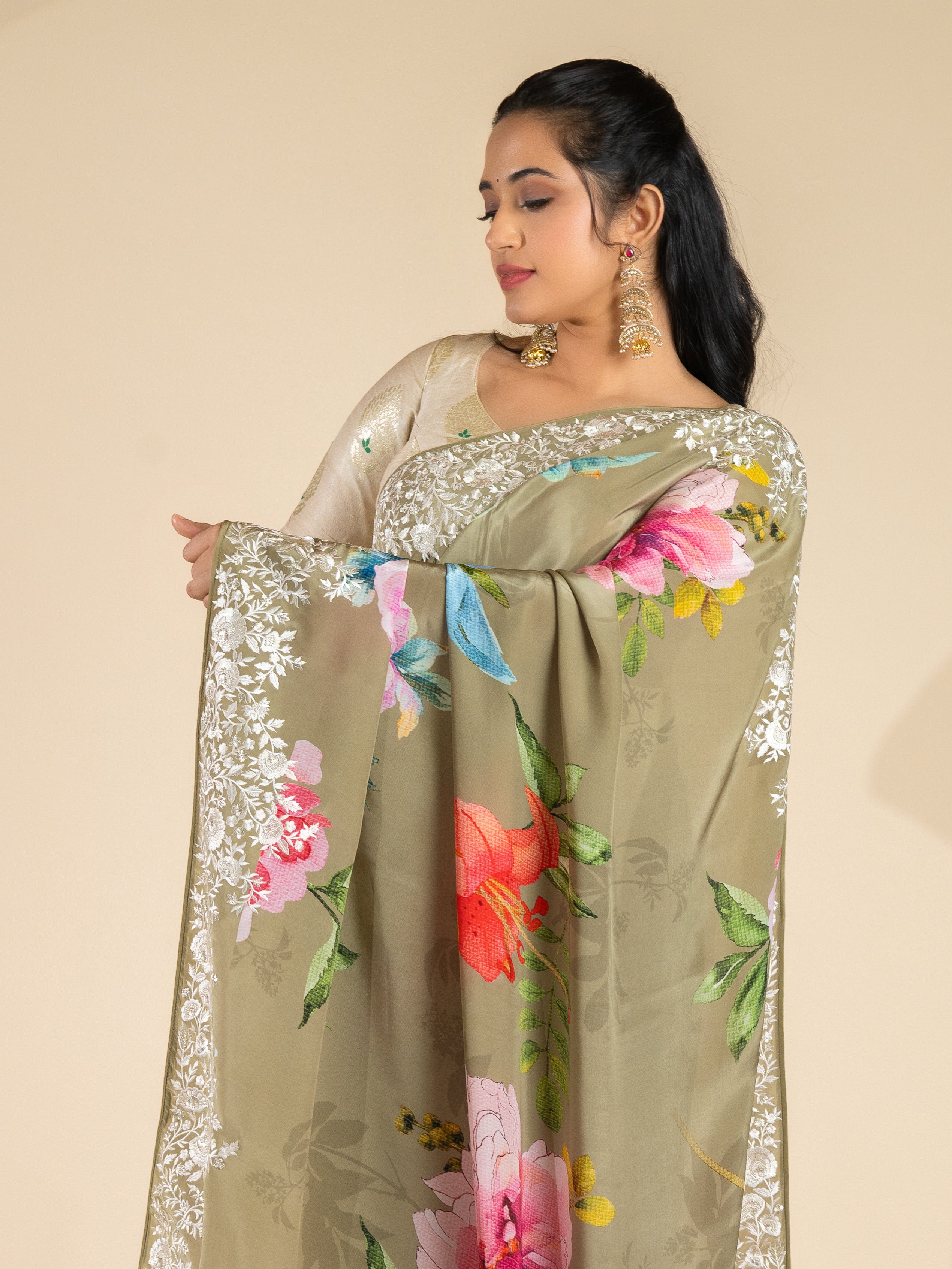Crepe Saree