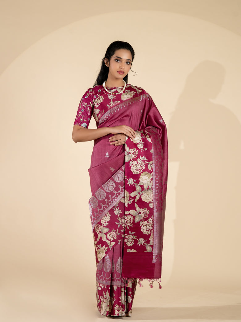 Tussore Saree