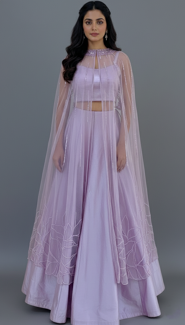 Lilac Lehenga Set