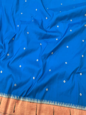 Paithani Saree Dark-Blue In Color